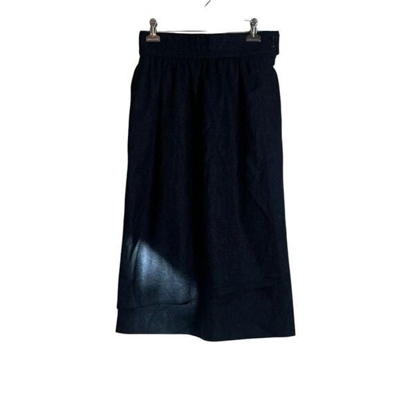 Escada Elegant dark grey 100% wool Midi Skirt - Picture 5 of 12